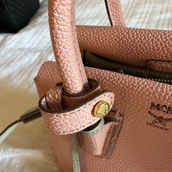 Pink MCM mini Milla bag - Picture 4 of 12